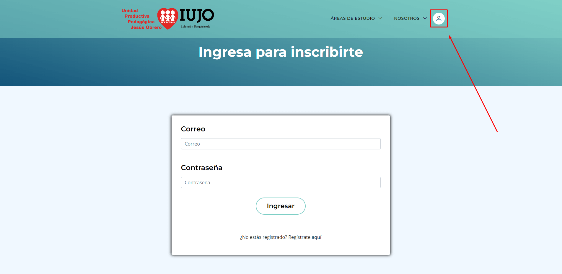 register guide step 1